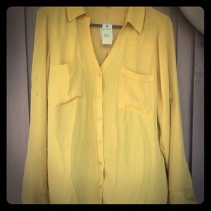 Express Mustard Yellow Blouse (MINT w/ tags)